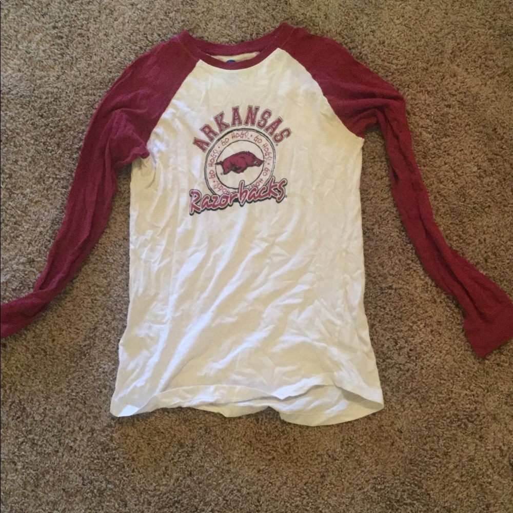 Arkansas Razorback baseball tee